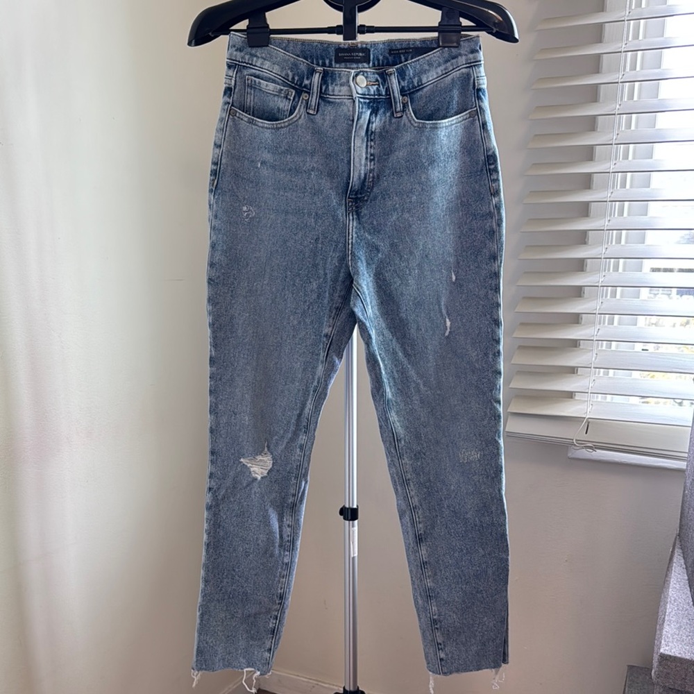Banana Republuc High-Rise Slim Jeans Size 28